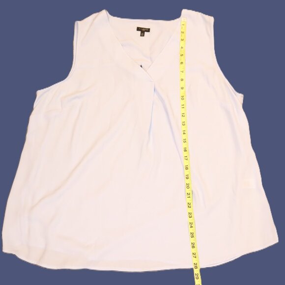 Talbots Women’s Sleeveless Blouse – Light Blue – Size 2X – Perfect Layering - Picture 2 of 7